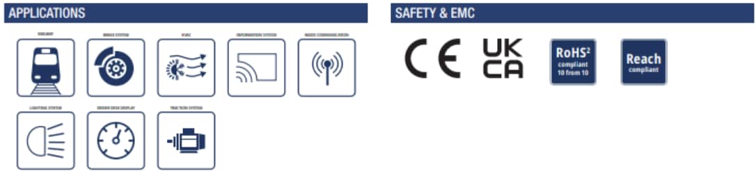 RECOM Power RMD150-UW和RMD300-UW即插即用型铁路电源